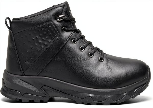 YINGCSM Mens Work Boots Non Slip Chef Shoes Black-3