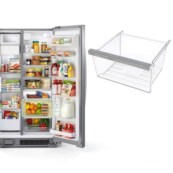 Whirlpool Refrigerator Crisper Drawer W11162443 Durable Easy-1