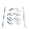 BlueStars Refrigerator Meat Pan Hangers Chrome Finish Set-3