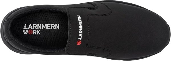 LARN SAFETY Slip Resistant Work Shoes Black Mens-4