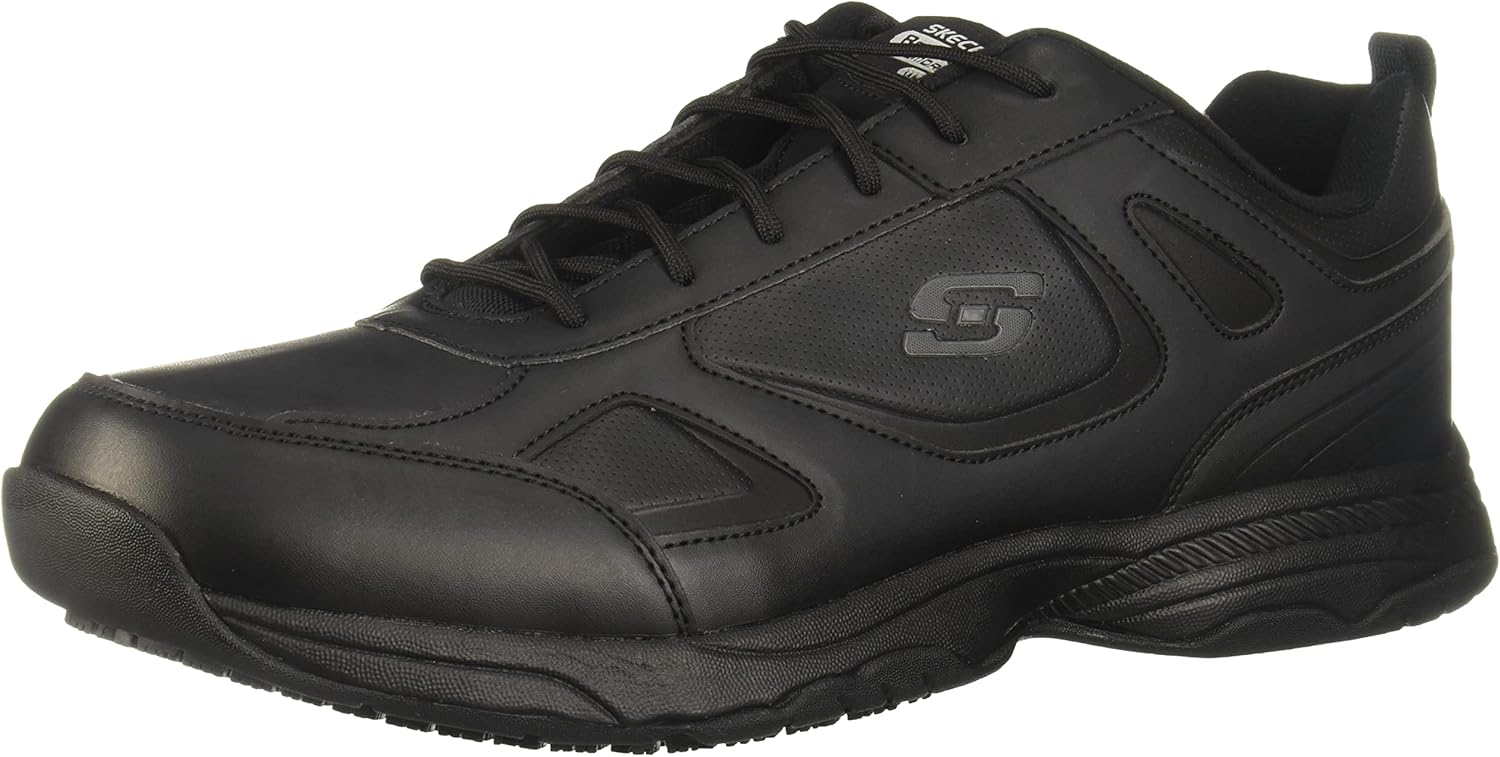 Skechers Work Dighton SR sneaker in black on work floor