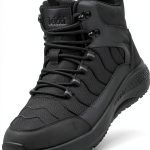 Delobi Non Slip Work Boots Waterproof Mens Black Sizes-0