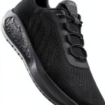 SHULOOK Mens Non Slip Work Shoes Elastic Laces Knit-0