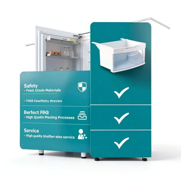 GE Refrigerator Drawer WR32X10524 Food Grade Material Easy-5