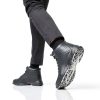 YINGCSM Mens Work Boots Non Slip Chef Shoes Black-5