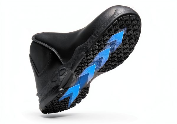 Pavo Non-Slip Work Shoes Men Black Slip-Resistant Comfort-1
