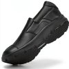 Jacata Slip Resistant Work Shoes Men Black Mesh Non Slip-2