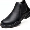 Pavo Non-Slip Work Shoes Men Black Slip-Resistant Comfort-0