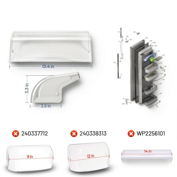 MTZUL Refrigerator Dairy Door Replacement Right Side Top-1
