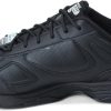 Skechers Work Sneaker Leather Slip Resistant Mens Black-4