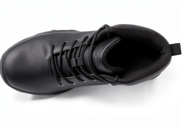 YINGCSM Mens Work Boots Non Slip Chef Shoes Black-4