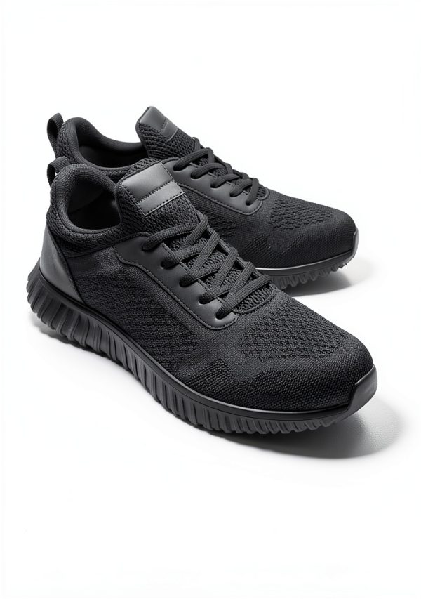 Bruno Marc Non-Slip Work Shoes Men Black Safety Certified-2