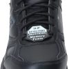 Skechers Work Sneaker Leather Slip Resistant Mens Black-3