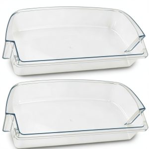 MIFLUS Refrigerator Door Bin WPW10710203 Glossy Finish 2-0