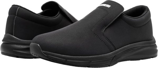 LARN SAFETY Slip Resistant Work Shoes Black Mens-6