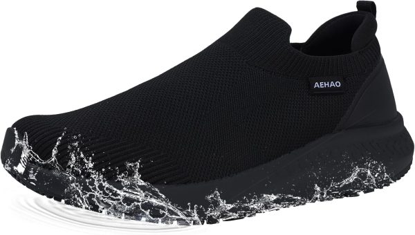 Pavo Slip On Work Shoes Men Non Slip Waterproof Kitchen-5