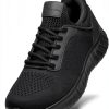 Bruno Marc Non-Slip Work Shoes Men Black Safety Certified-0