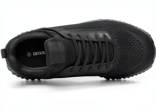 Bruno Marc Non-Slip Work Shoes Men Black Safety Certified-7