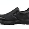 Jacata Slip Resistant Work Shoes Men Black Mesh Non Slip-1