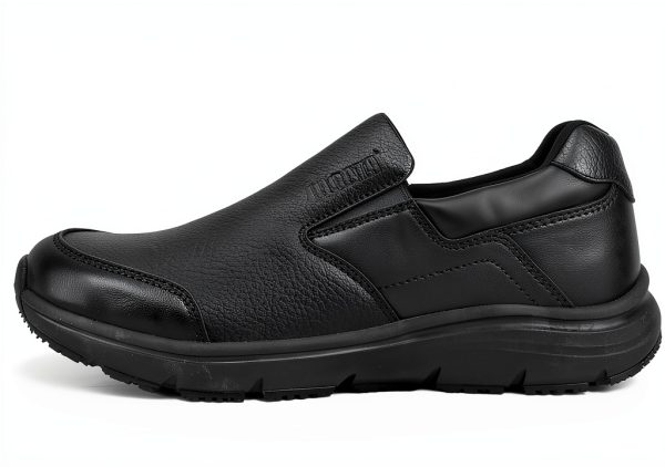 Jacata Slip Resistant Work Shoes Men Black Mesh Non Slip-1