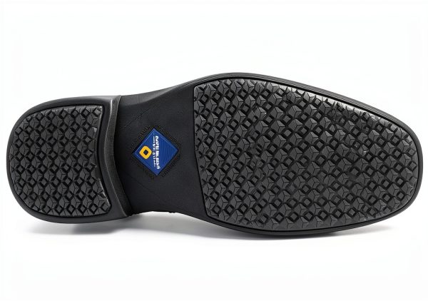 Nunn Bush Mens Slip Resistant Work Shoes Black Oxford-3