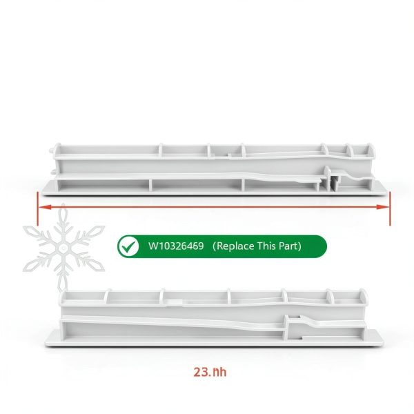 Whirlpool Refrigerator Drawer Slide Rail W10326469-1