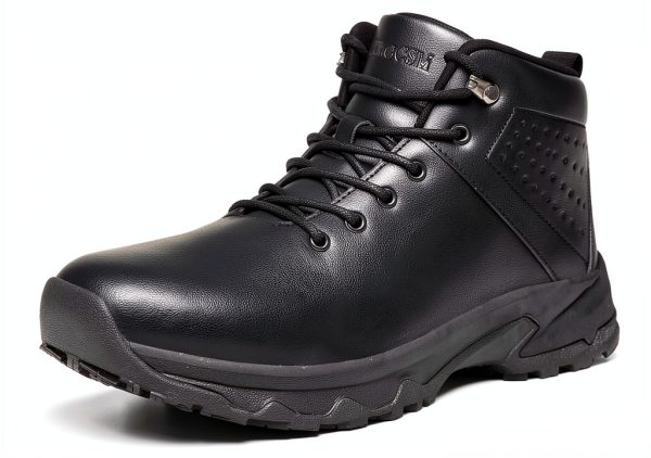 YINGCSM Mens Work Boots Non Slip Chef Shoes Black-1