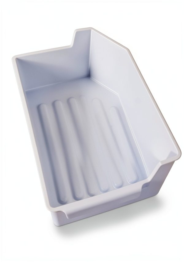 Refrigerator Ice Bin Replacement White Plastic Kitchen-1