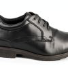 Nunn Bush Mens Slip Resistant Work Shoes Black Oxford-1