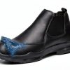 Pavo Non-Slip Work Shoes Men Black Slip-Resistant Comfort-2