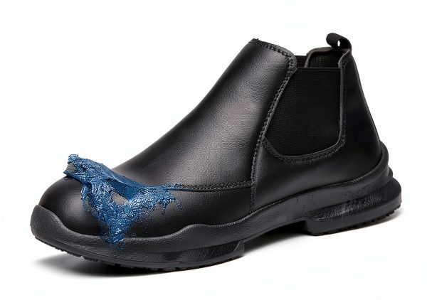 Pavo Non-Slip Work Shoes Men Black Slip-Resistant Comfort-2