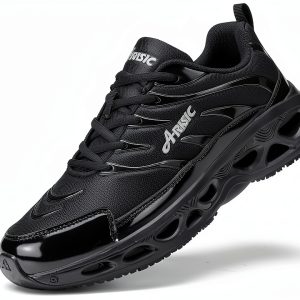 Slip Resistant Work Shoes Black Waterproof Comfortable Mens-0