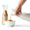 Glass Carafe Pitchers with Bamboo Lids by Facilfeliz 4‑Pack 1 Liter-4