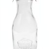 Weck Juice Jars 35.9 Ounce Set of 3 Vintage Rustic Glass Carafe-0