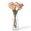 Glass Carafe Pitchers with Bamboo Lids by Facilfeliz 4‑Pack 1 Liter-6